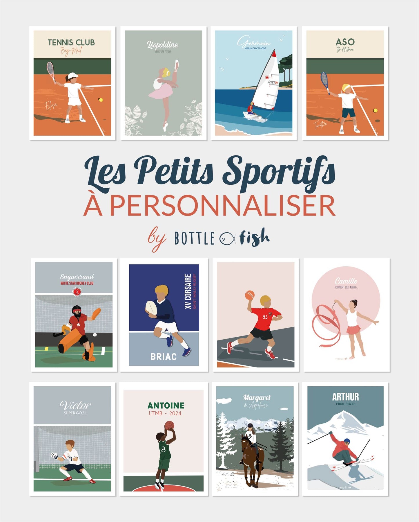 Affiche Petit Sportif personnalisée