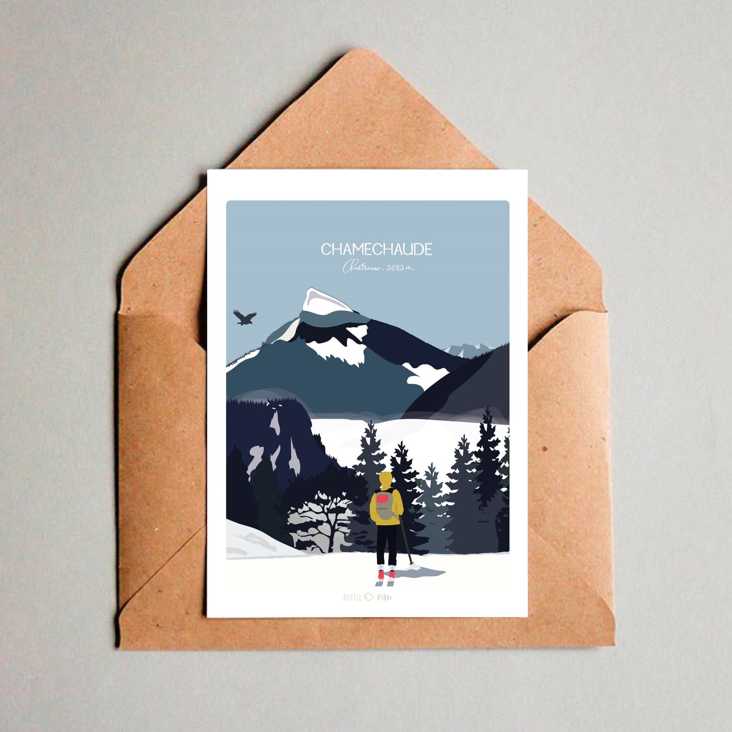 Carte Chamechaude en hiver