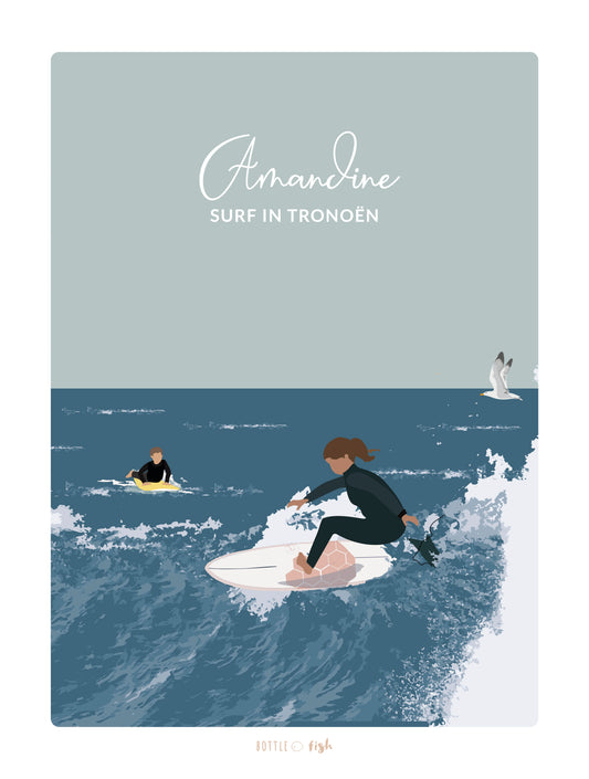 Affiche Grand Sportif Surf