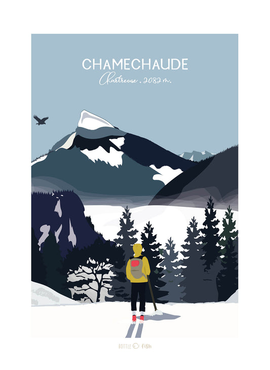 Carte Chamechaude en hiver