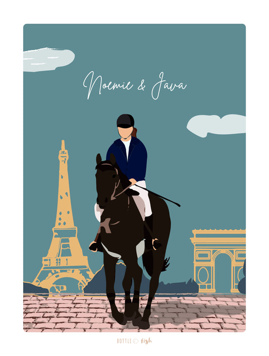 Affiche Grand Sportif Equitation